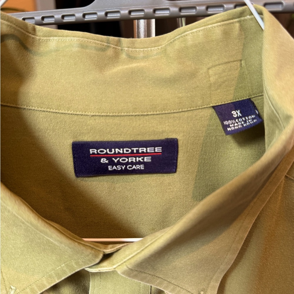 Men’s dress shirt, olive green